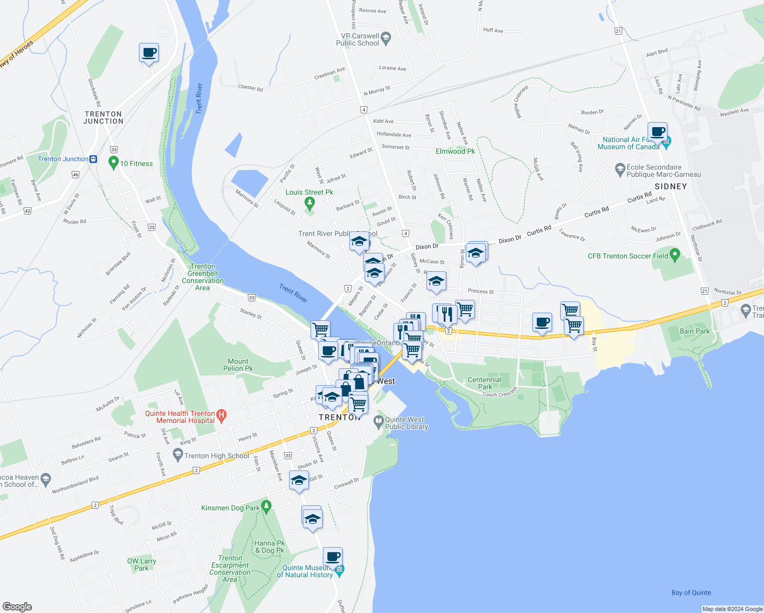 30 Cedar Street, Quinte West ON Walk Score