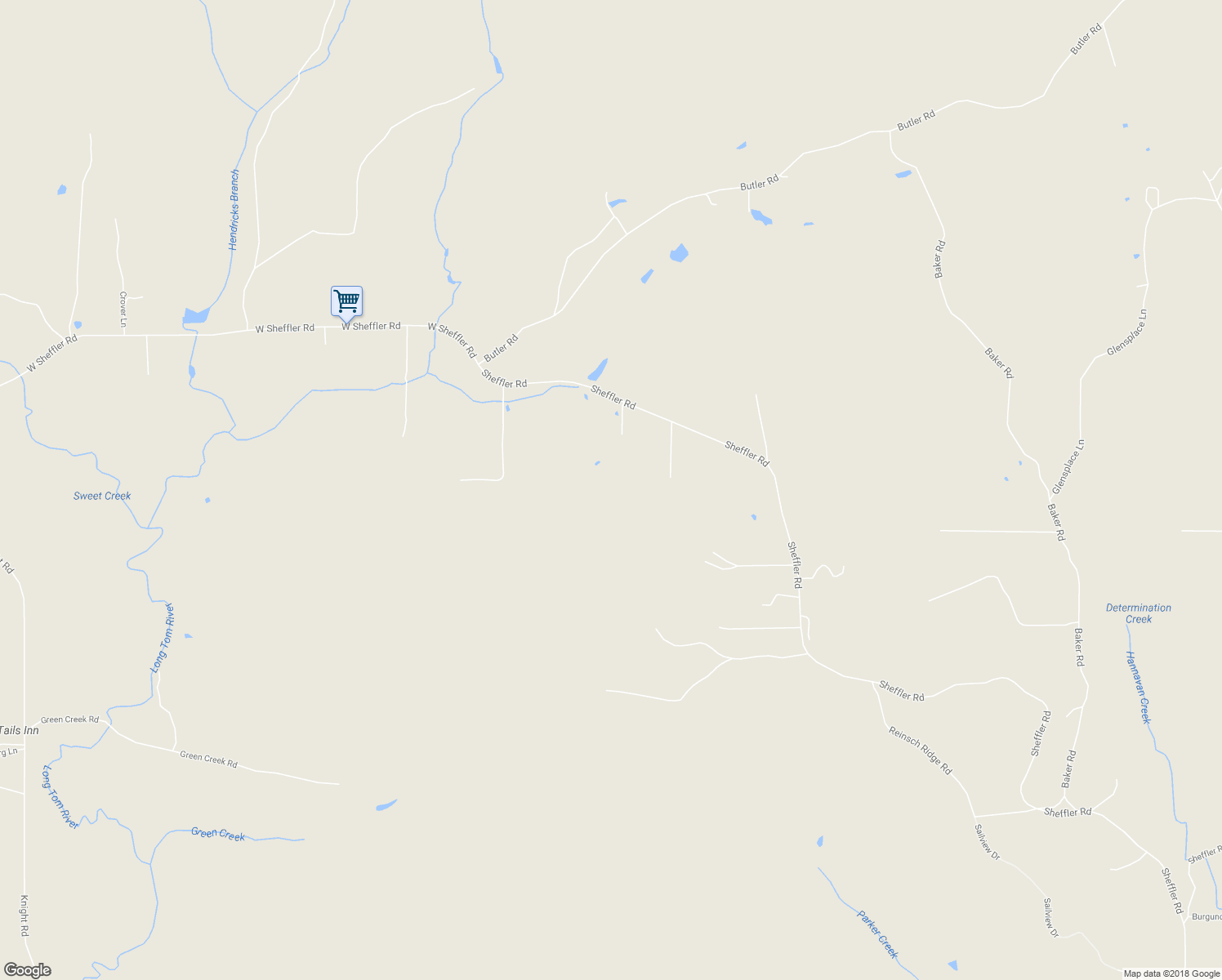 map of restaurants, bars, coffee shops, grocery stores, and more near 90416 Sheffler Road in Elmira