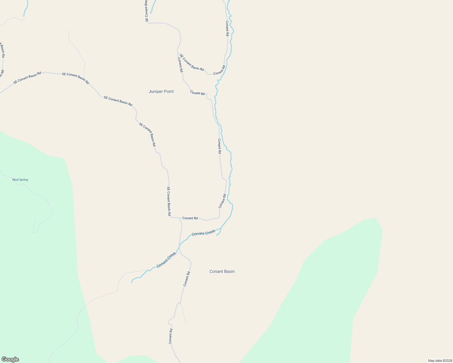 map of restaurants, bars, coffee shops, grocery stores, and more near Conant Road in Crook County