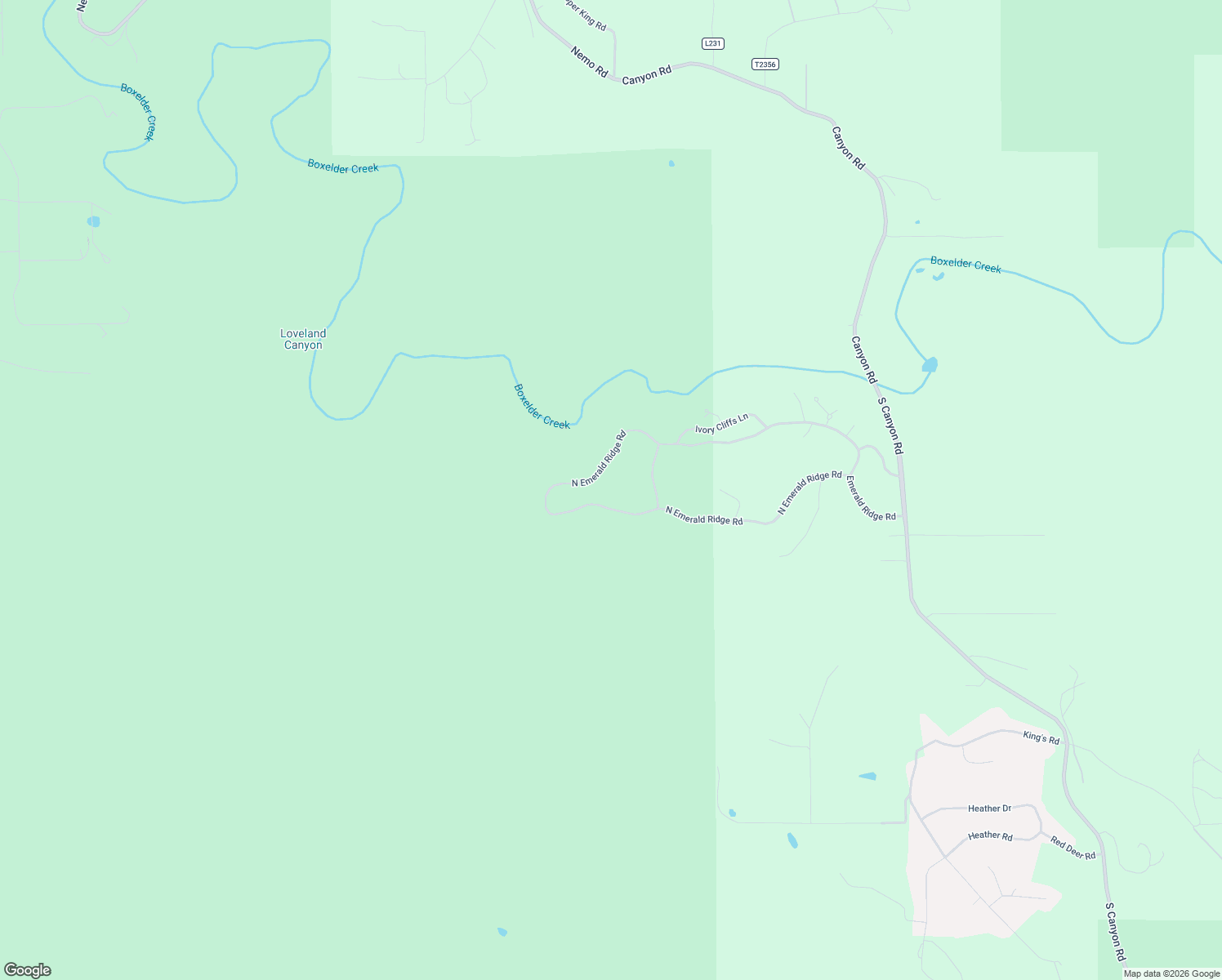 map of restaurants, bars, coffee shops, grocery stores, and more near 9570 North Emerald Ridge Road in Rapid City