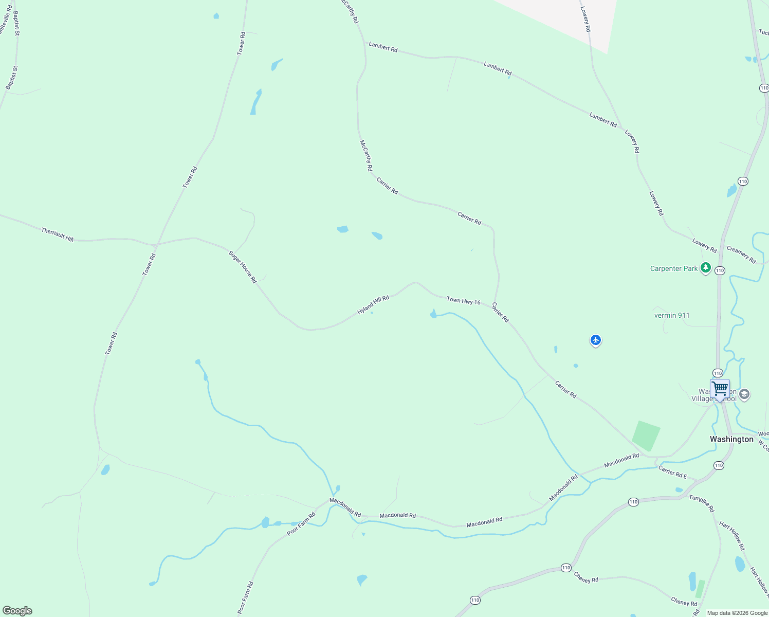 map of restaurants, bars, coffee shops, grocery stores, and more near 449 Hyland Hill in Washington