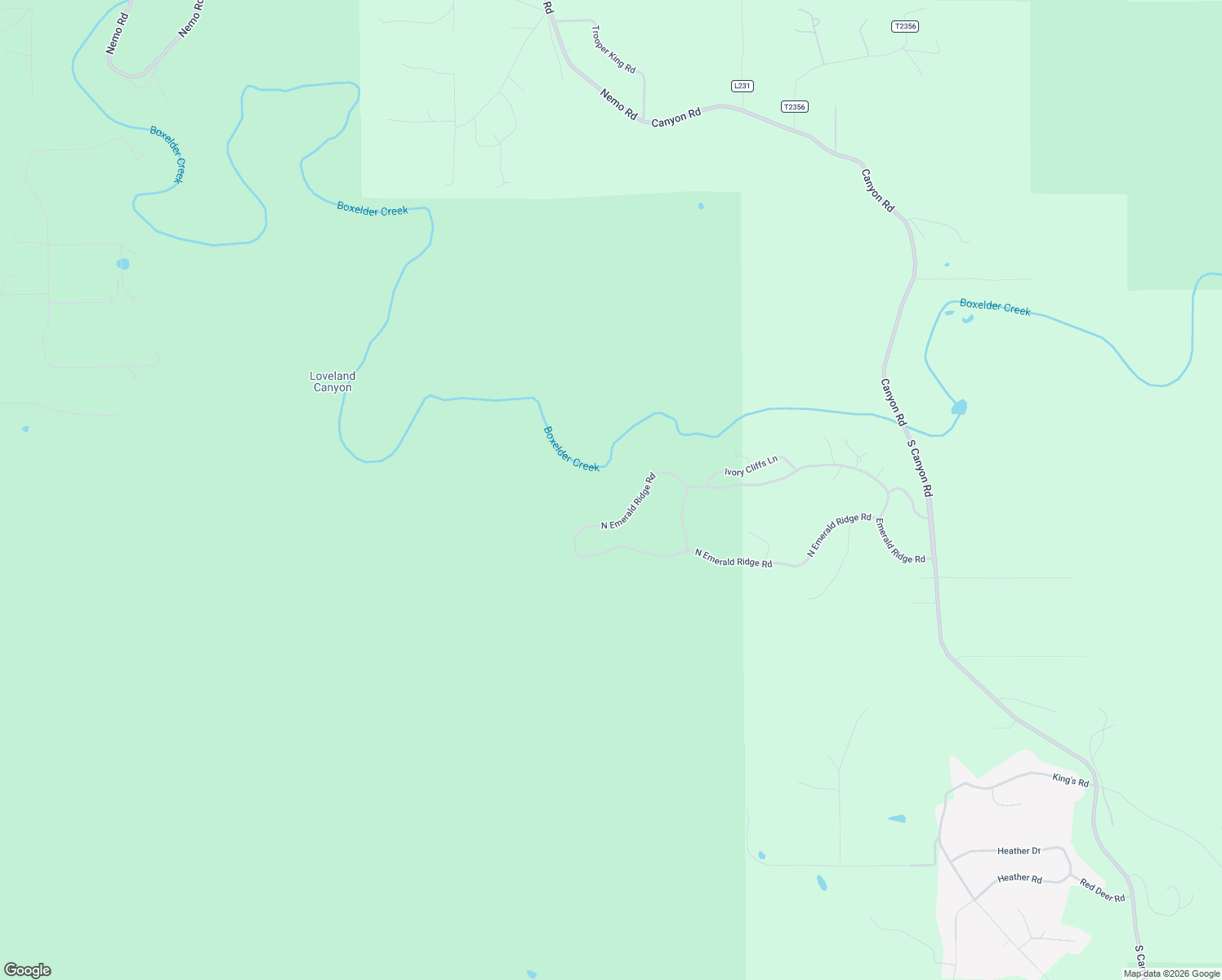 map of restaurants, bars, coffee shops, grocery stores, and more near 9570 North Emerald Ridge Road in Rapid City