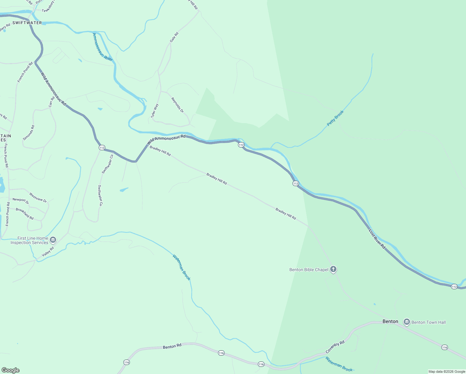 map of restaurants, bars, coffee shops, grocery stores, and more near Bradley Hill Road in Bath