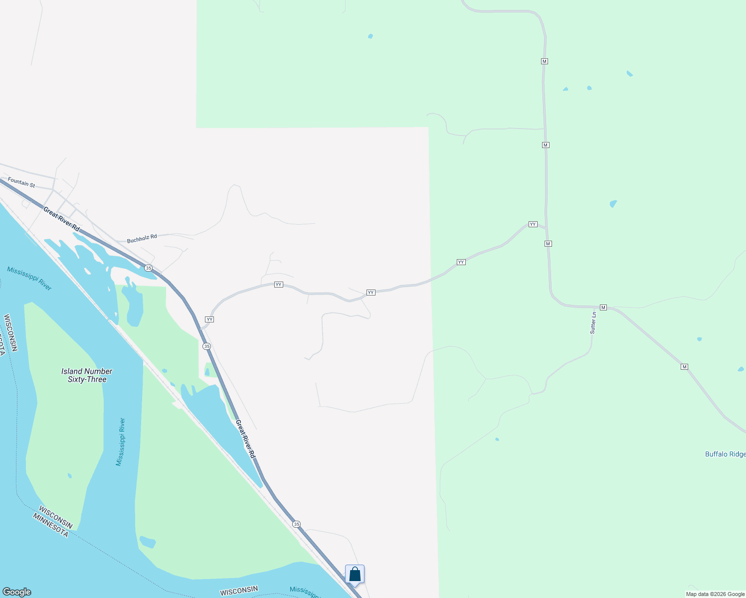 map of restaurants, bars, coffee shops, grocery stores, and more near W723 County Road YY in Fountain City