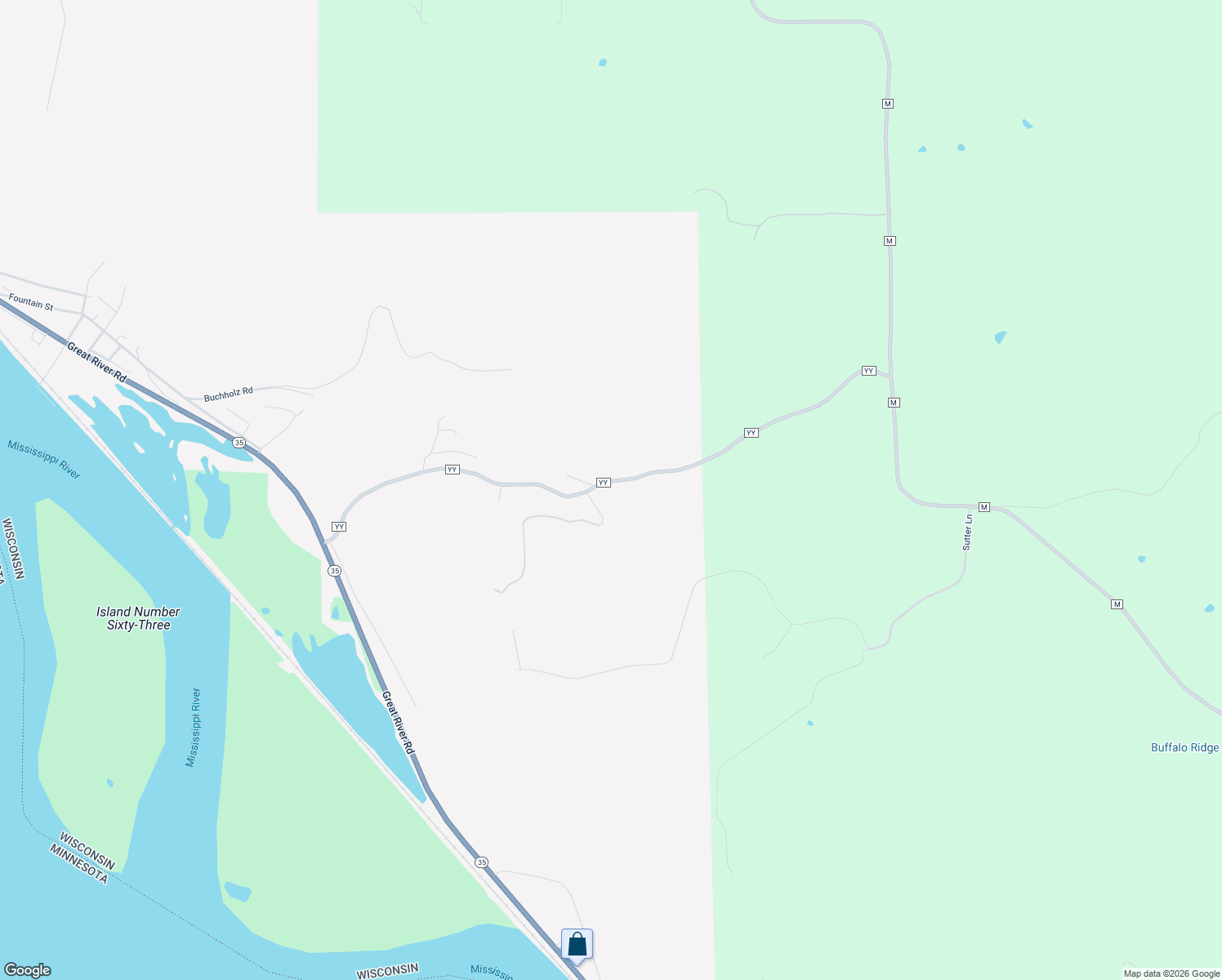 map of restaurants, bars, coffee shops, grocery stores, and more near W723 County Road YY in Fountain City