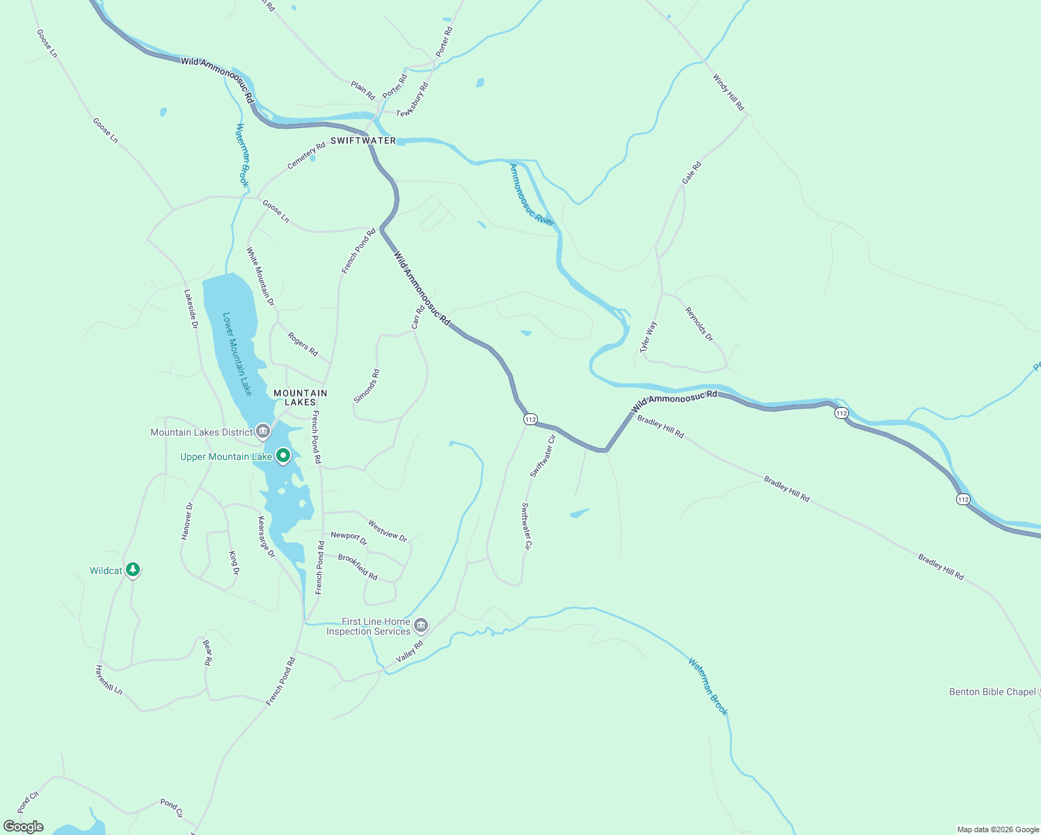 map of restaurants, bars, coffee shops, grocery stores, and more near 210 Wild Ammonoosuc Road in Haverhill