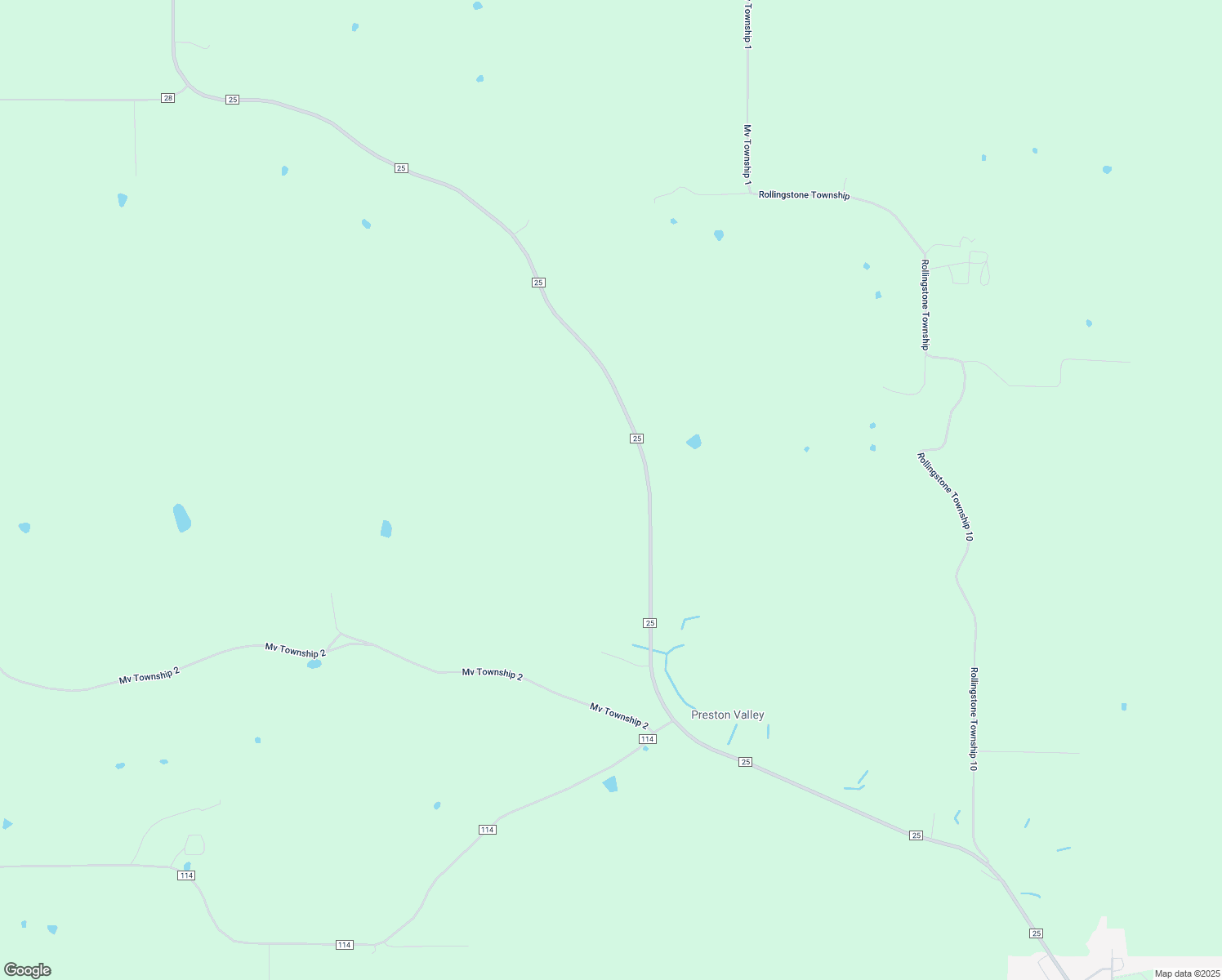 map of restaurants, bars, coffee shops, grocery stores, and more near 15035 County Highway 25 in Altura