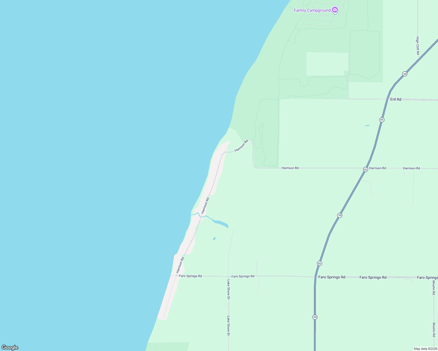 map of restaurants, bars, coffee shops, grocery stores, and more near N6788 Harrison Road in Hilbert