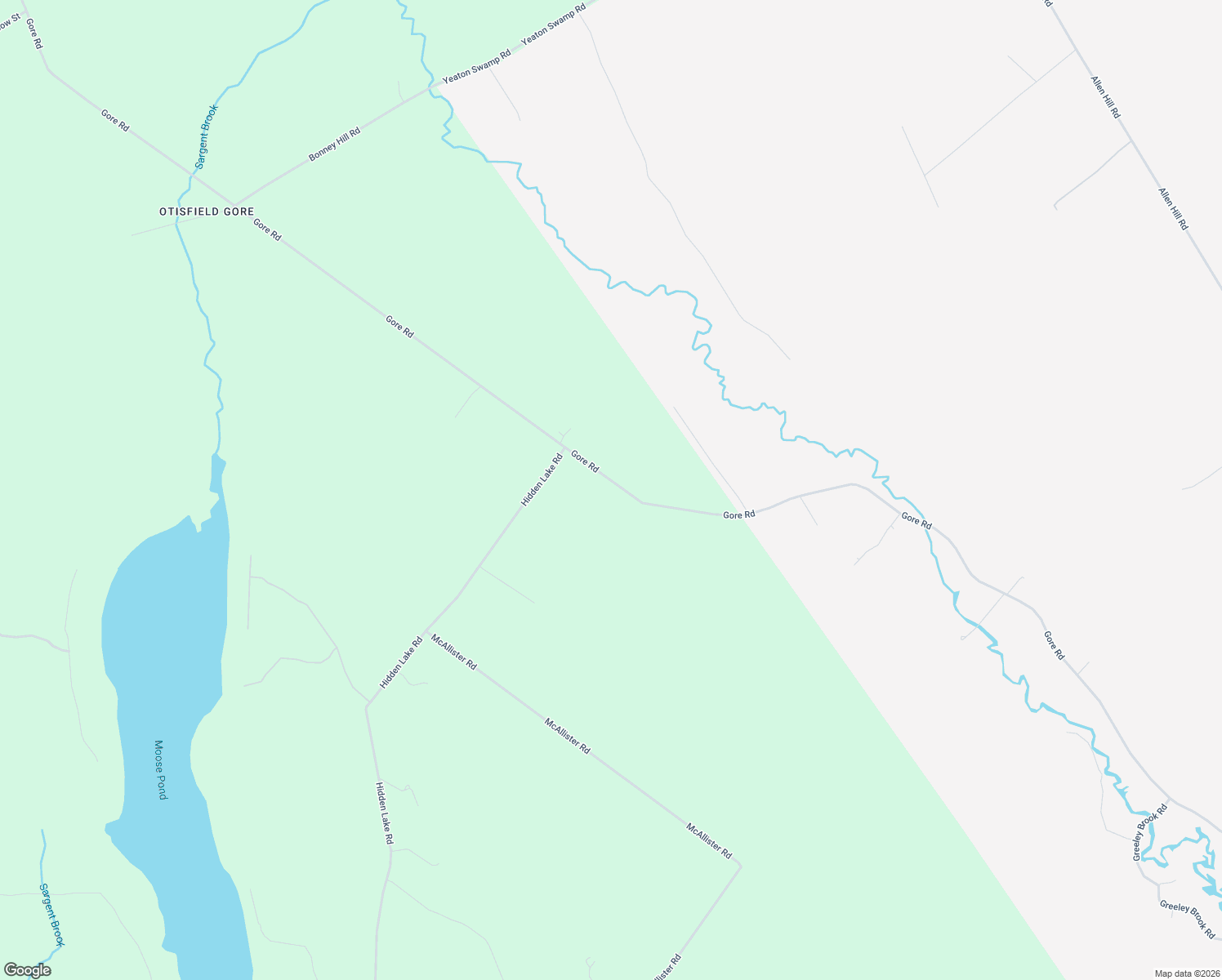 map of restaurants, bars, coffee shops, grocery stores, and more near 442 Gore Road in Otisfield