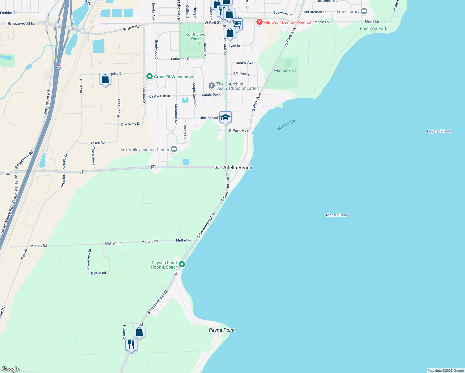 240 Adella Beach Road, Neenah WI - Walk Score