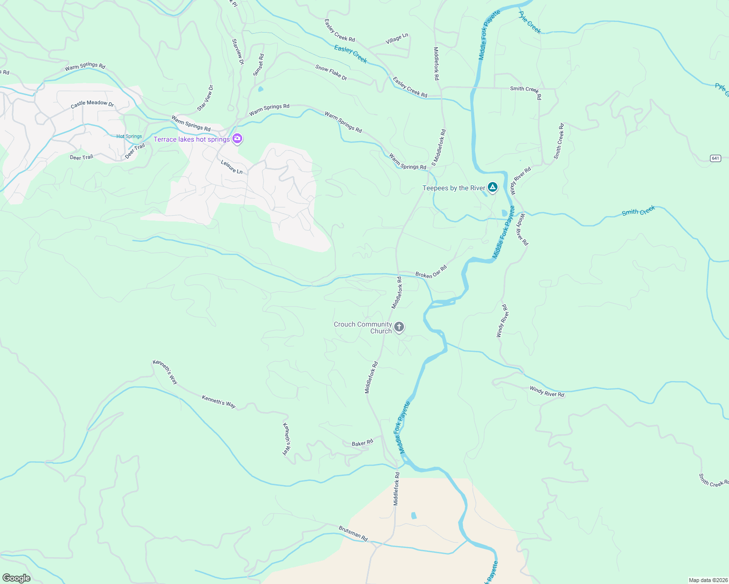 map of restaurants, bars, coffee shops, grocery stores, and more near 10 Reseda Ridge Circle in Garden Valley