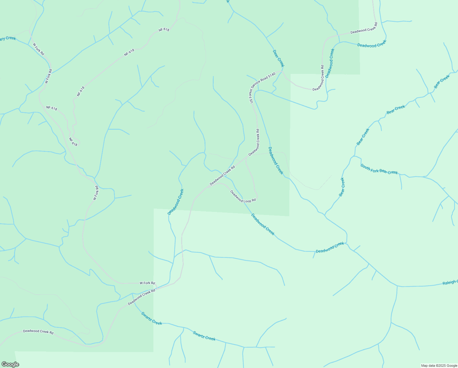 map of restaurants, bars, coffee shops, grocery stores, and more near 15479 Deadwood Loop Road in Deadwood