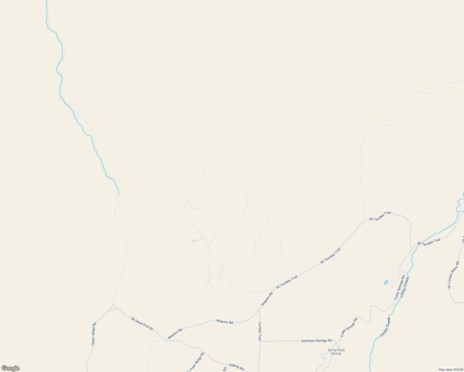 map of restaurants, bars, coffee shops, grocery stores, and more near 17101 Southeast Wilderness Road in Prineville