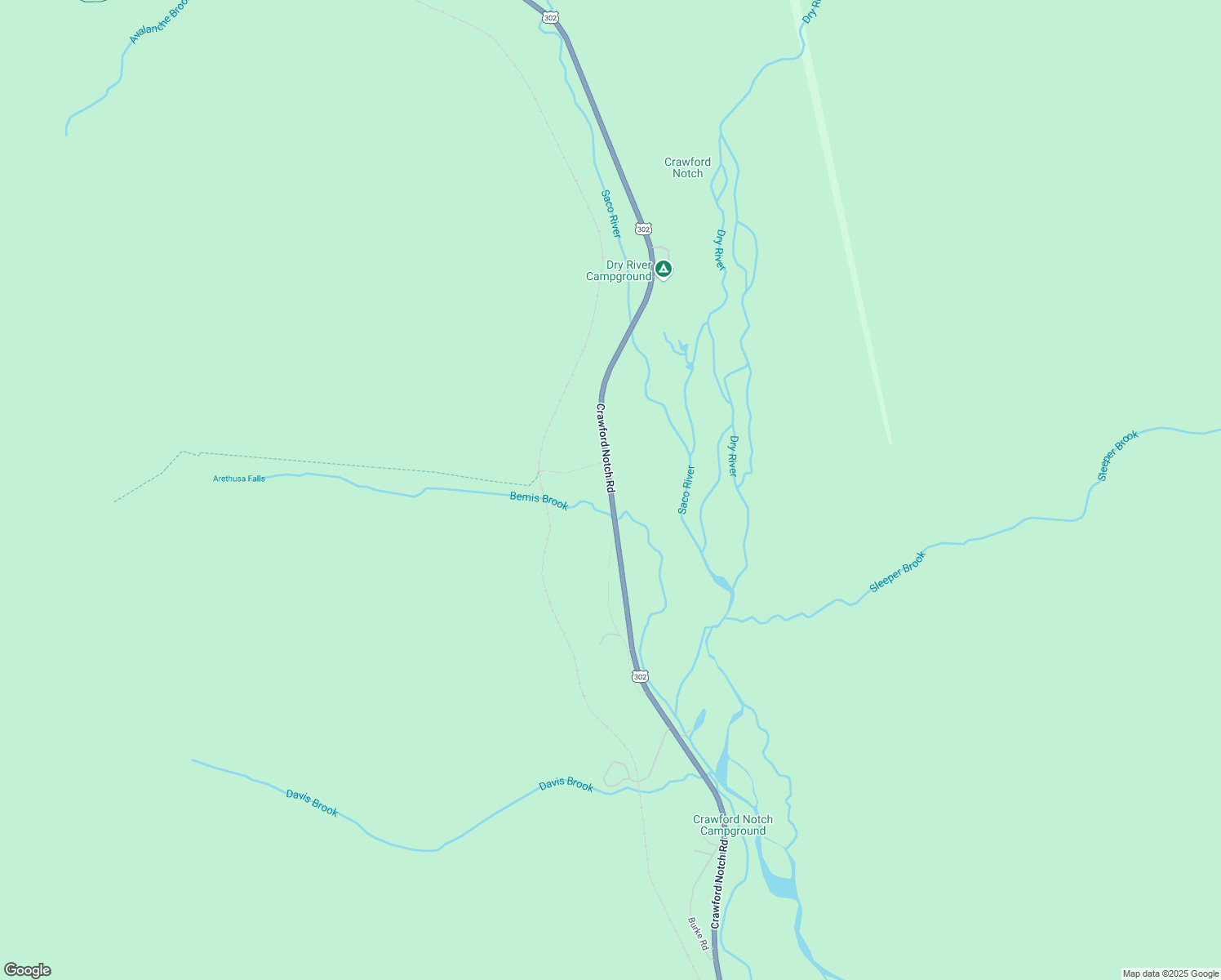 map of restaurants, bars, coffee shops, grocery stores, and more near Crawford Notch Road in Hart's Location