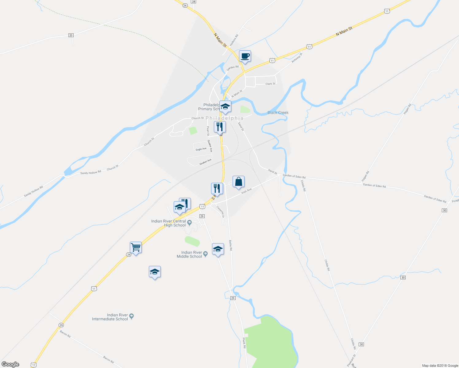 map of restaurants, bars, coffee shops, grocery stores, and more near 699 Philadelphia Courts Drive in Philadelphia