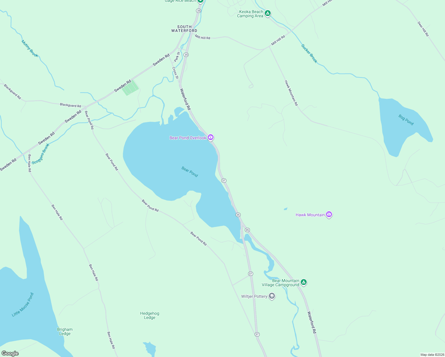 map of restaurants, bars, coffee shops, grocery stores, and more near 210 Waterford Road in Waterford