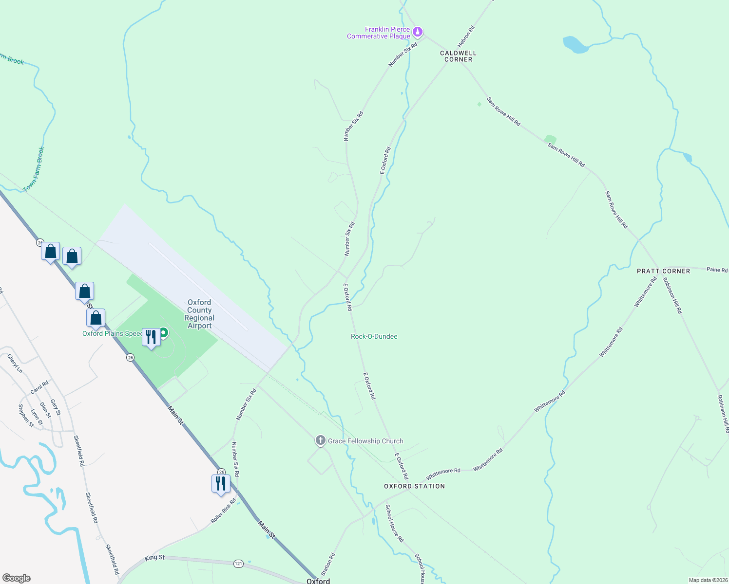 map of restaurants, bars, coffee shops, grocery stores, and more near 20 Westview Lane in Oxford