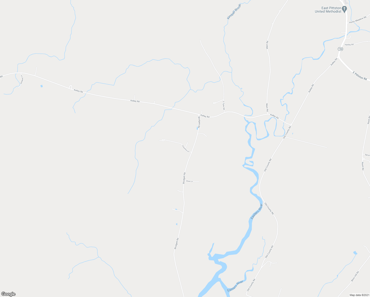 map of restaurants, bars, coffee shops, grocery stores, and more near 34 Country Lane in Pittston