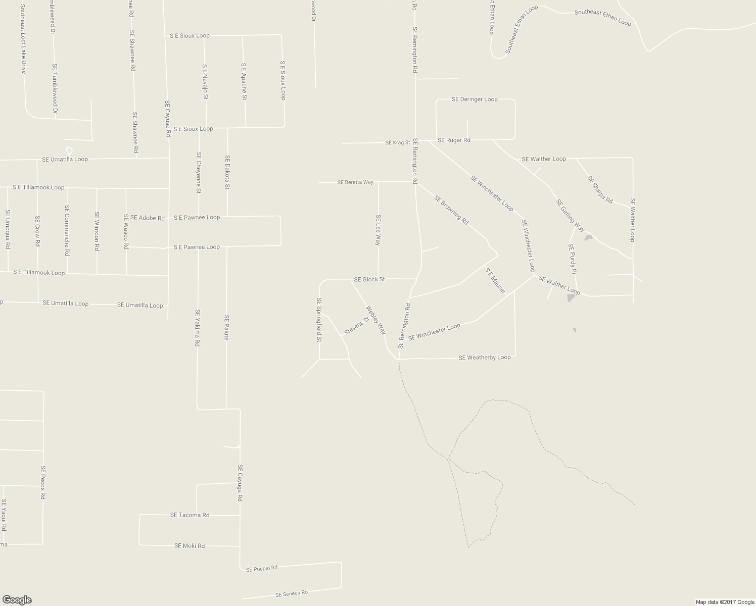 map of restaurants, bars, coffee shops, grocery stores, and more near 15188 Webley Way in Prineville
