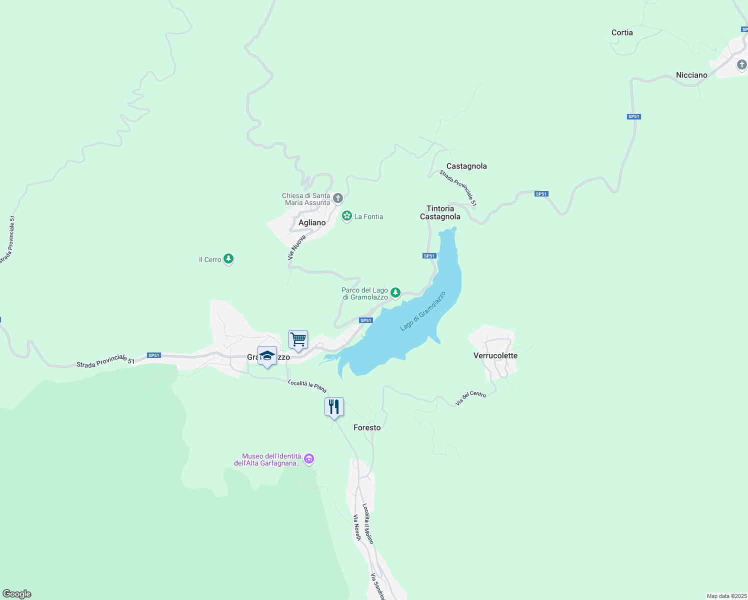 map of restaurants, bars, coffee shops, grocery stores, and more near 12 Località Rimessa di Agliano in Rimessa di Agliano