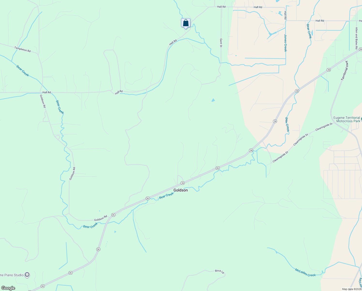 map of restaurants, bars, coffee shops, grocery stores, and more near 25477 Oregon 36 in Cheshire