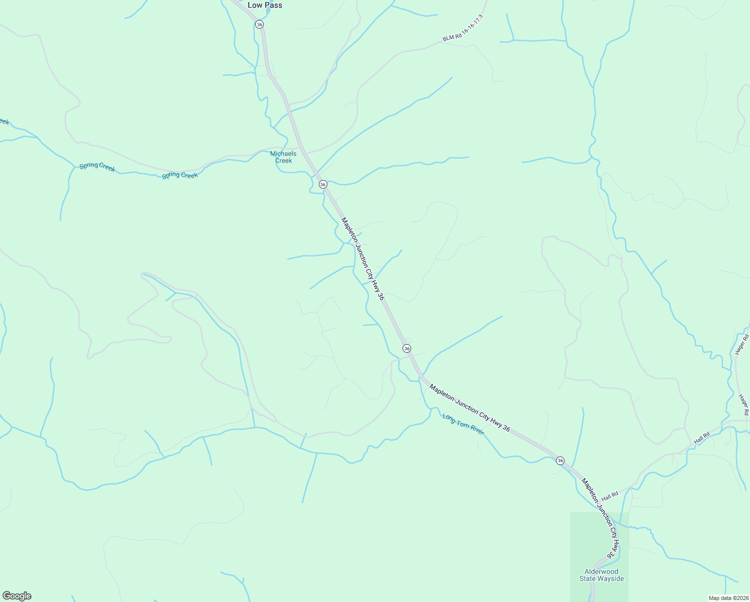 map of restaurants, bars, coffee shops, grocery stores, and more near 22854 Oregon 36 in Cheshire