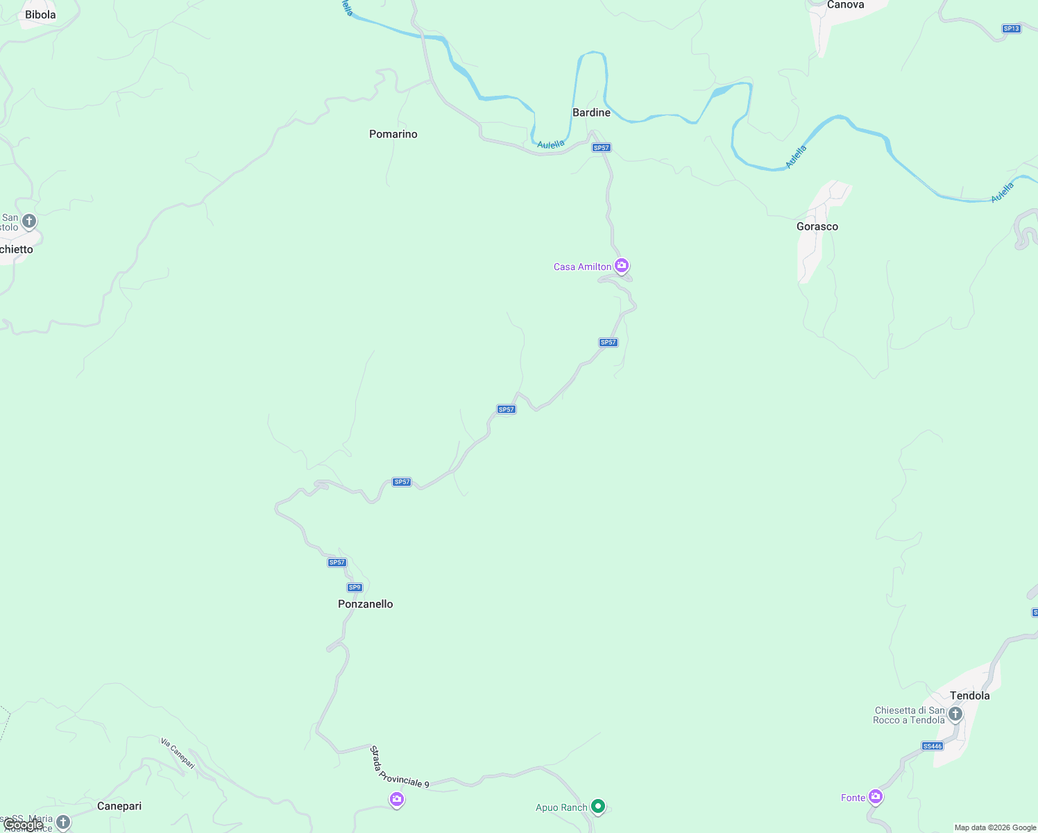 map of restaurants, bars, coffee shops, grocery stores, and more near in Province of Massa and Carrara