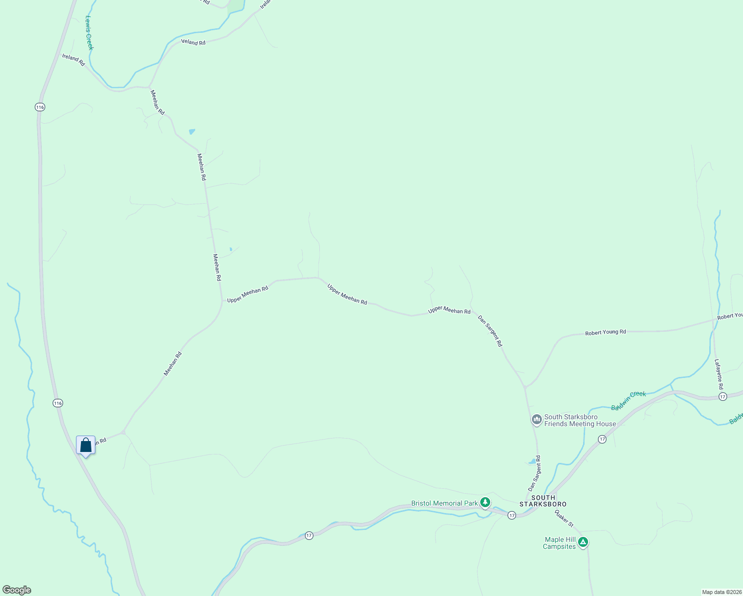 map of restaurants, bars, coffee shops, grocery stores, and more near 895 Upper Meehan Road in Bristol