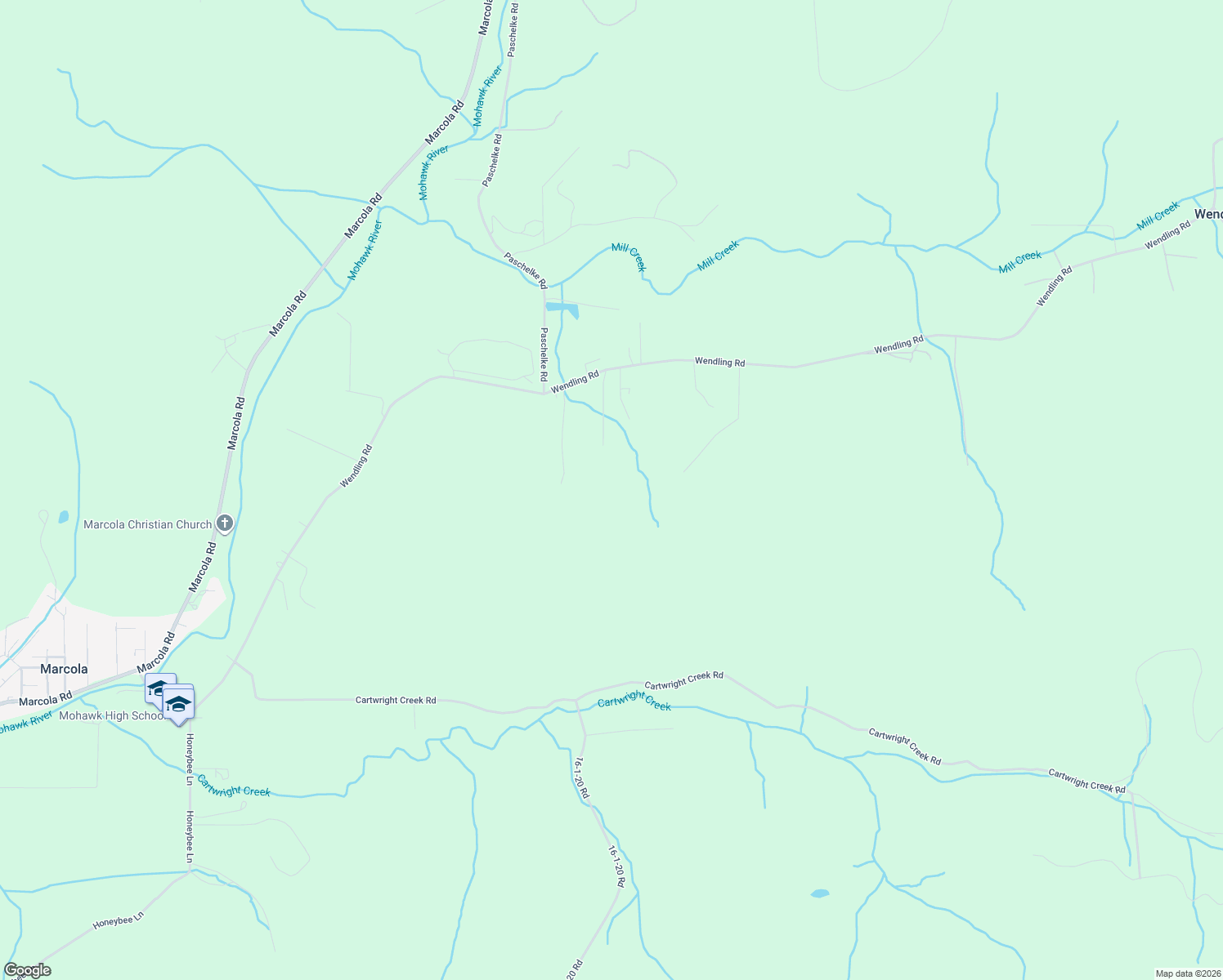 map of restaurants, bars, coffee shops, grocery stores, and more near in Marcola