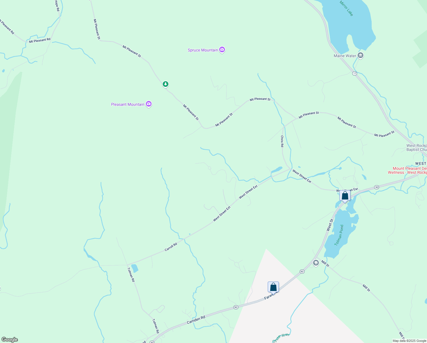 map of restaurants, bars, coffee shops, grocery stores, and more near 31 Barrett Dr in Rockport