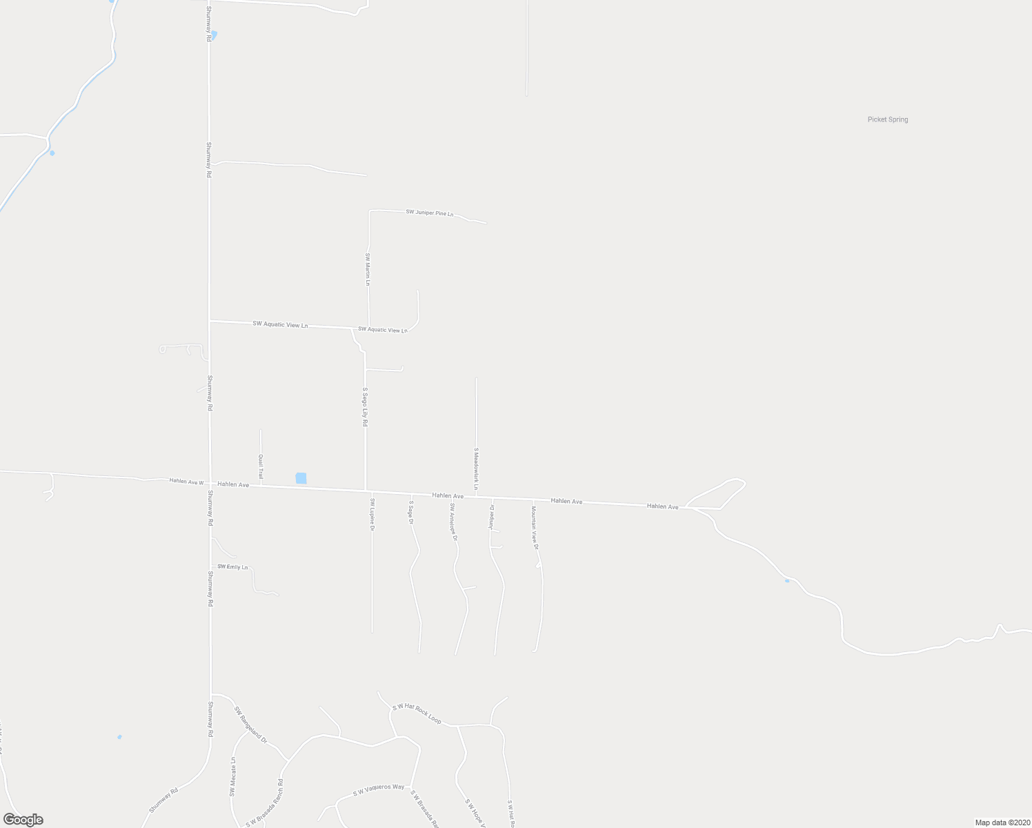 map of restaurants, bars, coffee shops, grocery stores, and more near 13558 South Meadowlark Lane in Powell Butte