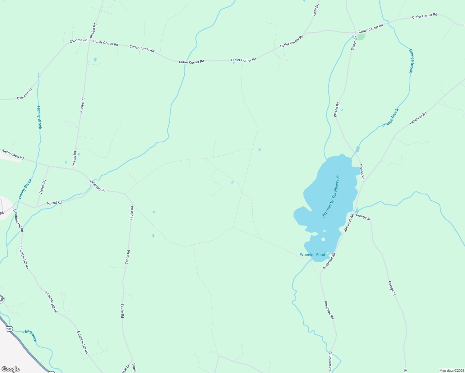 map of restaurants, bars, coffee shops, grocery stores, and more near 58 Maple Avenue in Orange