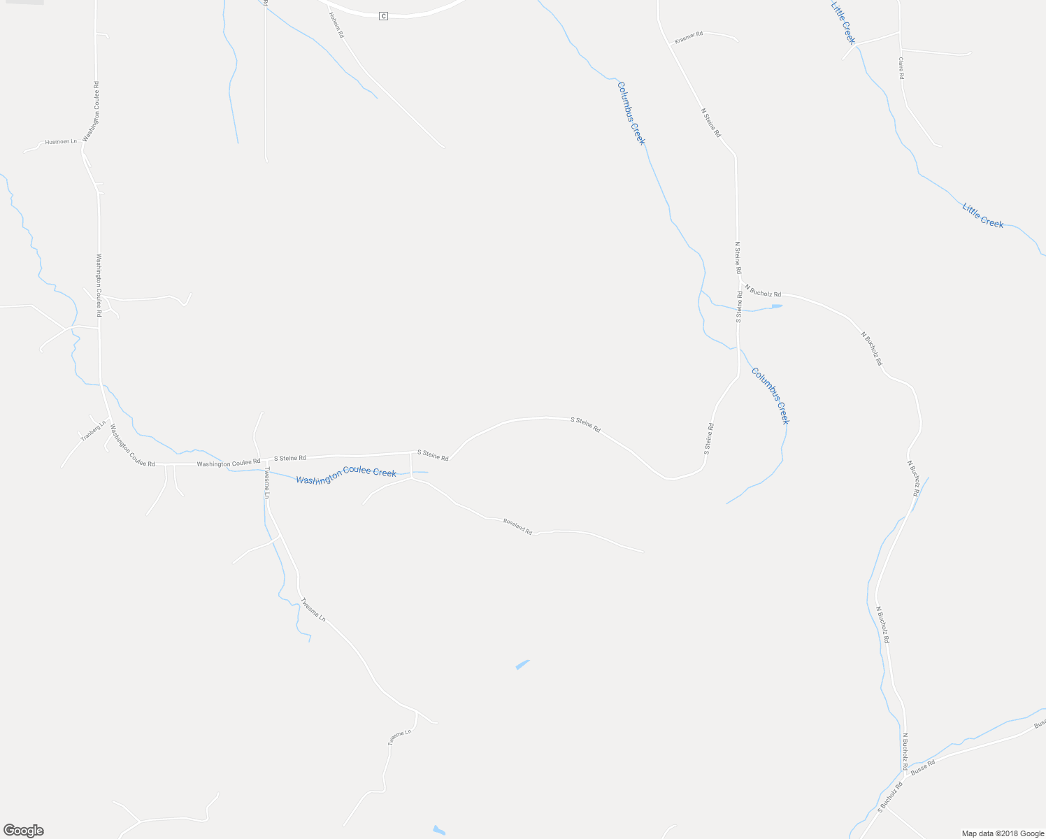 map of restaurants, bars, coffee shops, grocery stores, and more near South Steine Road in Ettrick