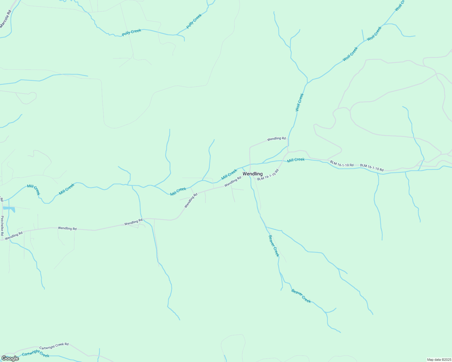 map of restaurants, bars, coffee shops, grocery stores, and more near 39679 Wendling Rd in Marcola