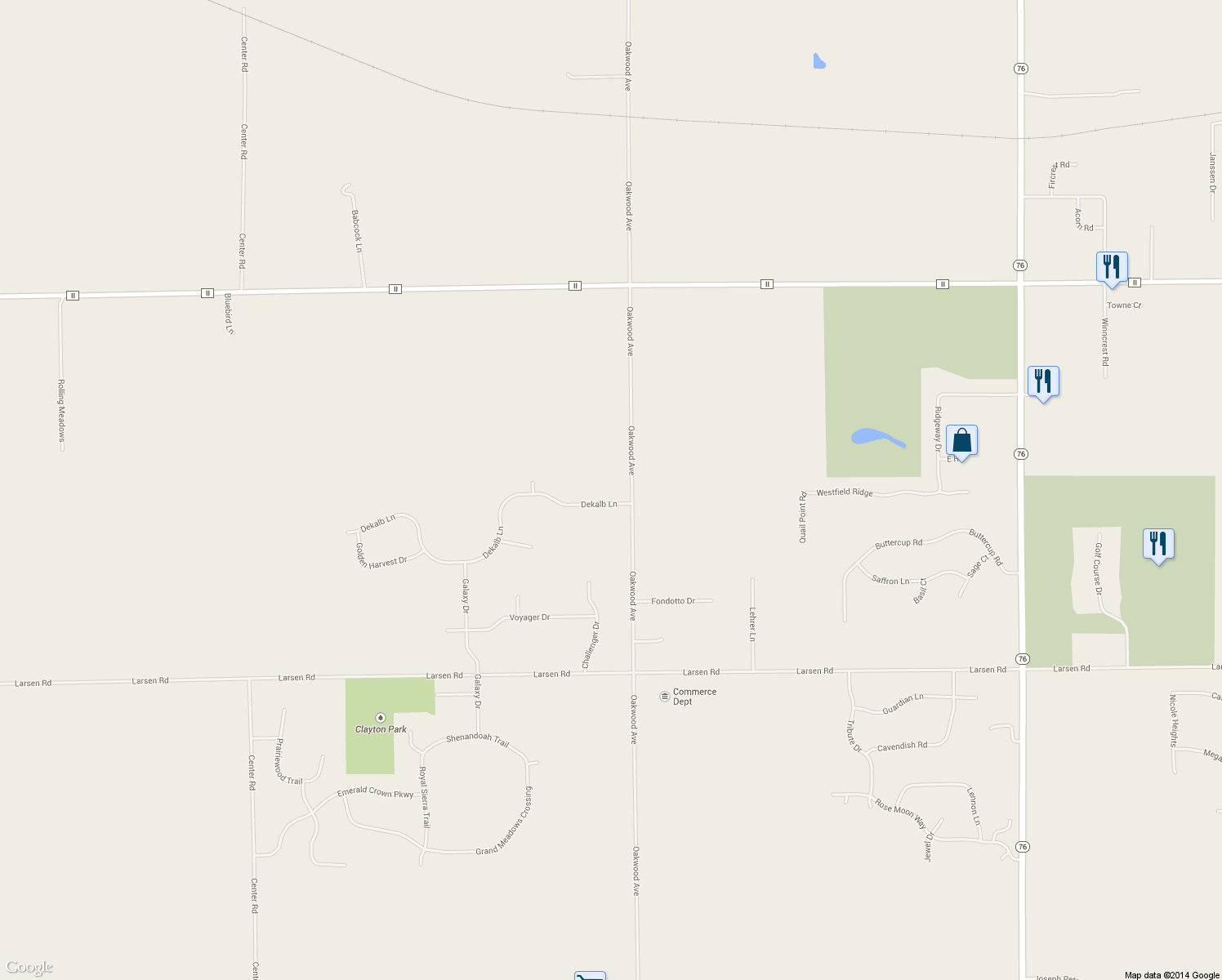 map of restaurants, bars, coffee shops, grocery stores, and more near 3324 Dekalb Ln in Neenah
