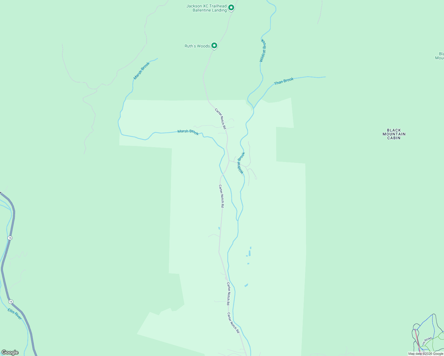 map of restaurants, bars, coffee shops, grocery stores, and more near 742 Carter Notch Road in Jackson