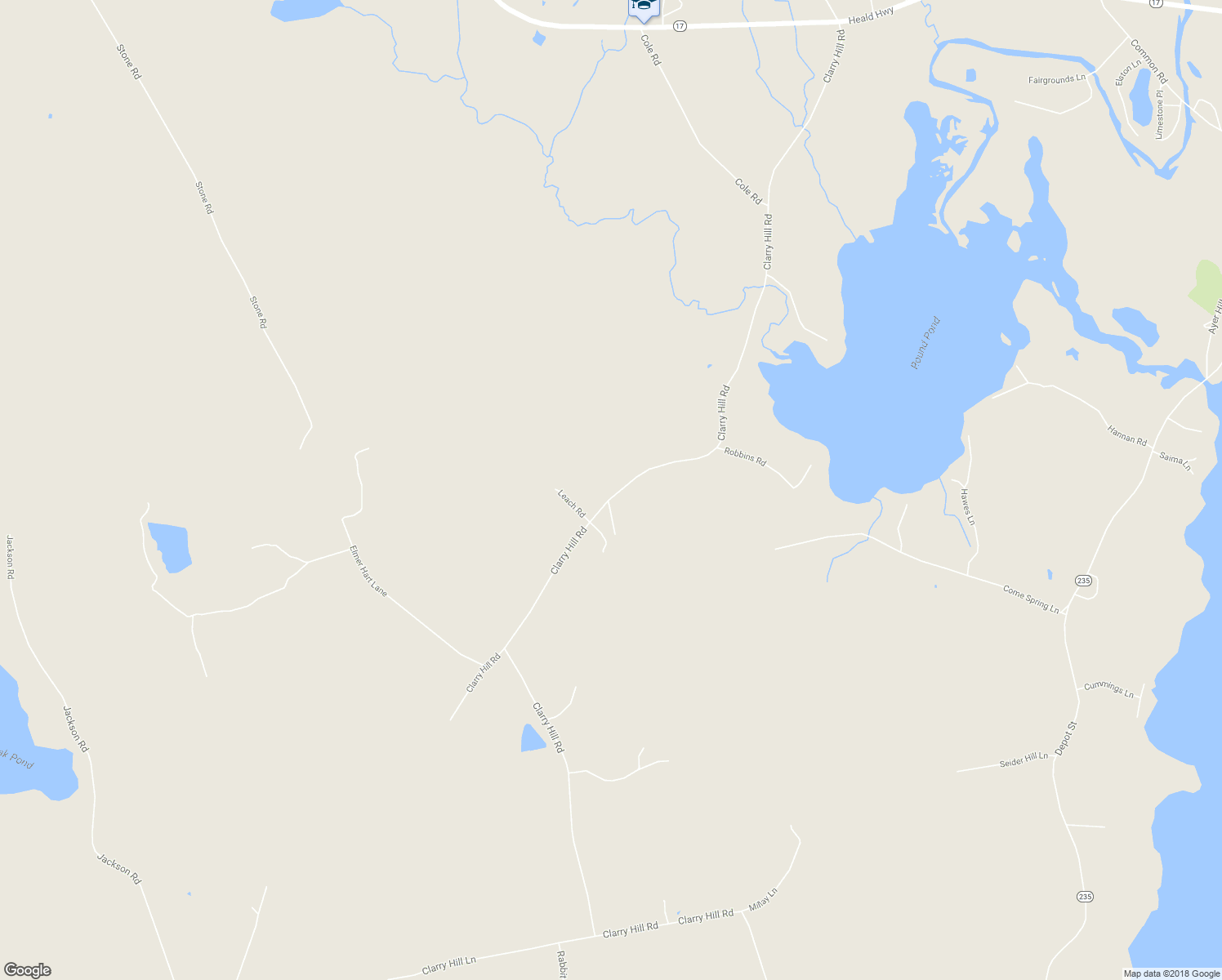 map of restaurants, bars, coffee shops, grocery stores, and more near 785 Clarry Hill Road in Union