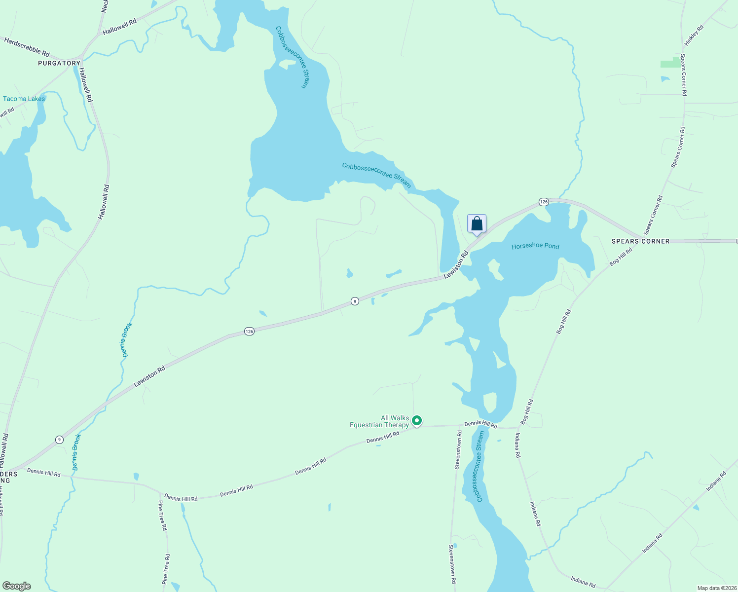 map of restaurants, bars, coffee shops, grocery stores, and more near 1112 Lewiston Road in Litchfield