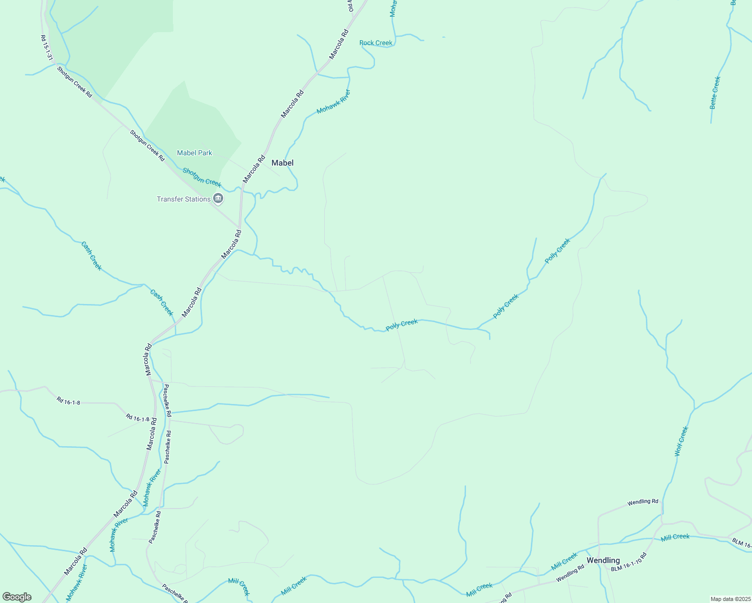 map of restaurants, bars, coffee shops, grocery stores, and more near 39220 Hileman Road in Marcola