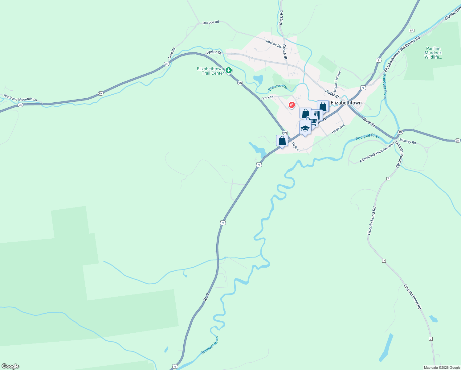map of restaurants, bars, coffee shops, grocery stores, and more near 25 Partridge Lane in Elizabethtown