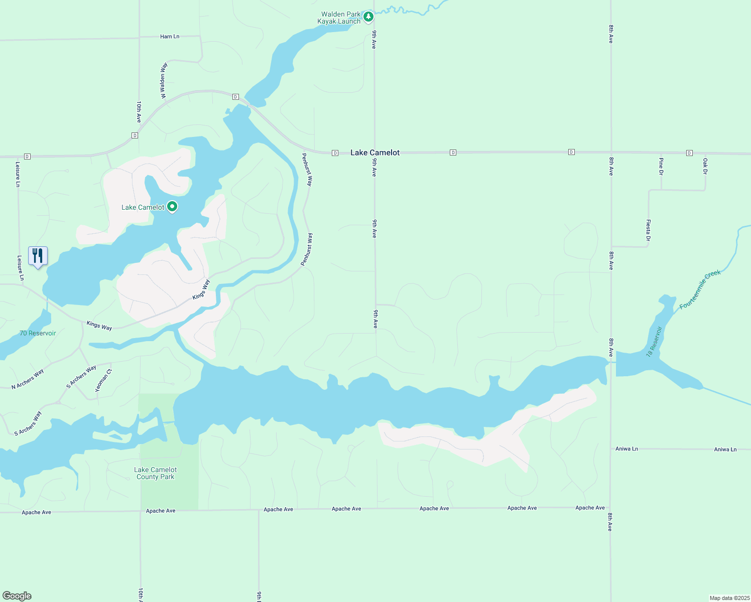 map of restaurants, bars, coffee shops, grocery stores, and more near 299 9th Ave in Nekoosa