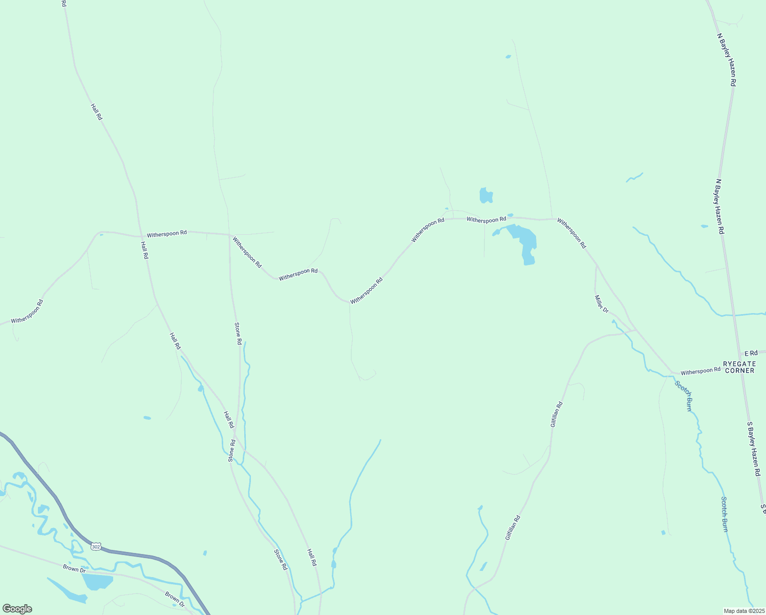 map of restaurants, bars, coffee shops, grocery stores, and more near 1879 Witherspoon Road in Ryegate