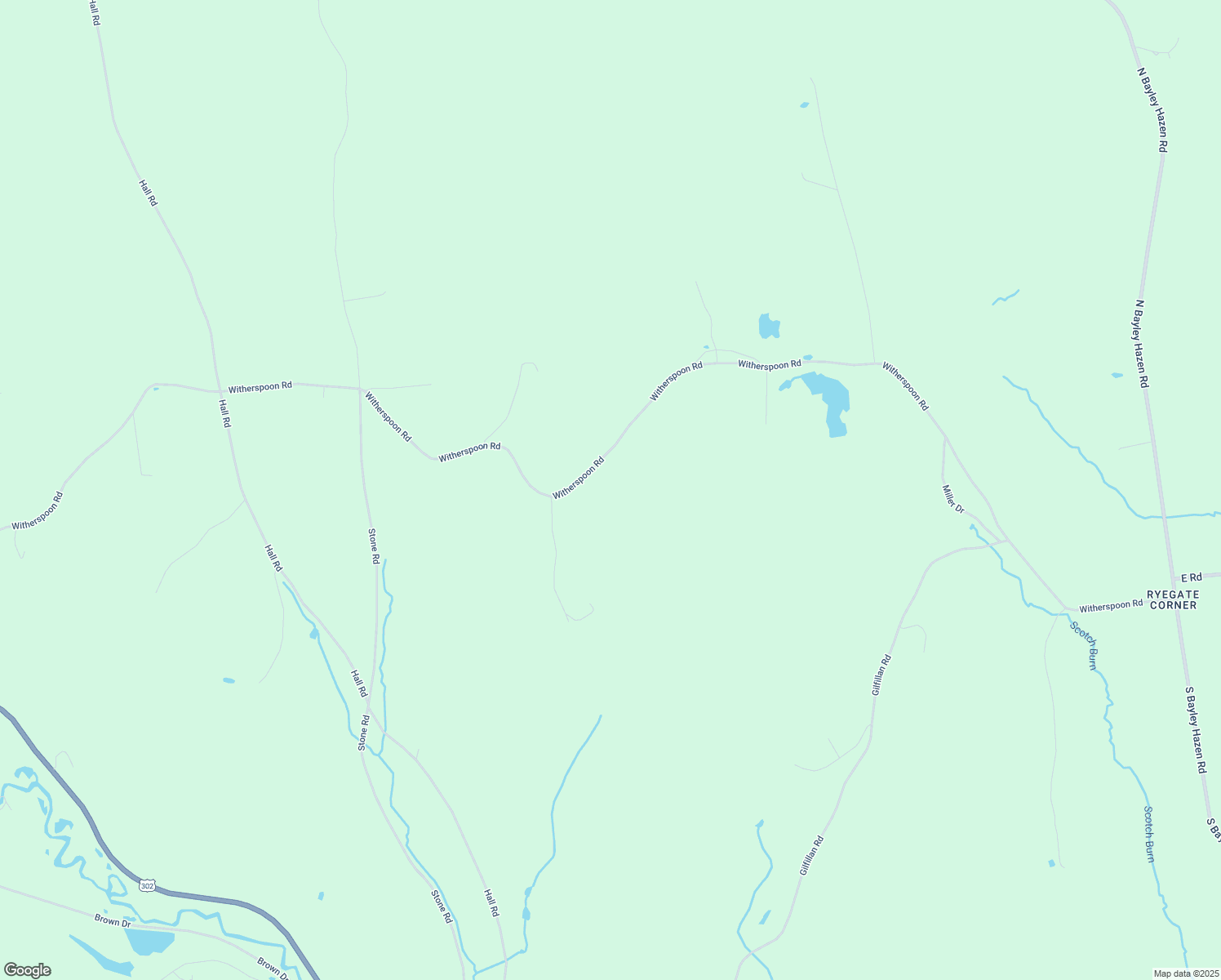 map of restaurants, bars, coffee shops, grocery stores, and more near 1879 Witherspoon Road in Ryegate