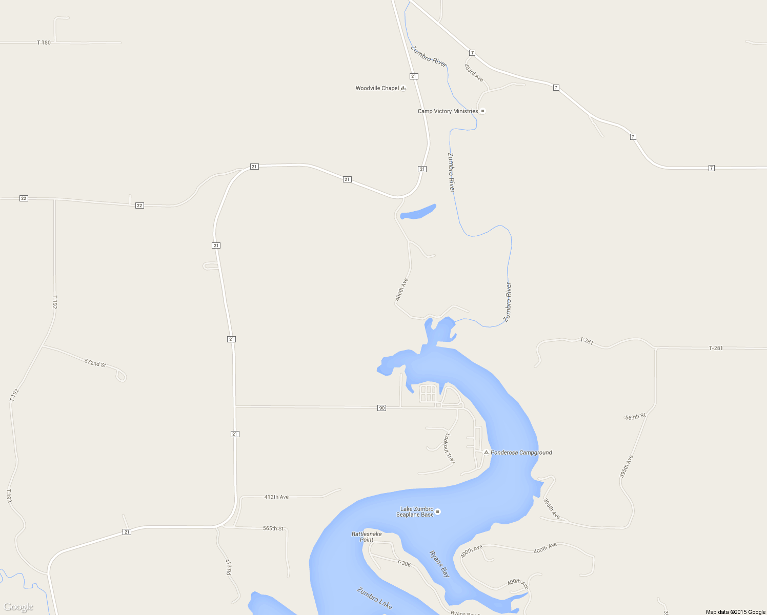 map of restaurants, bars, coffee shops, grocery stores, and more near 57489 406th Avenue in Mazeppa