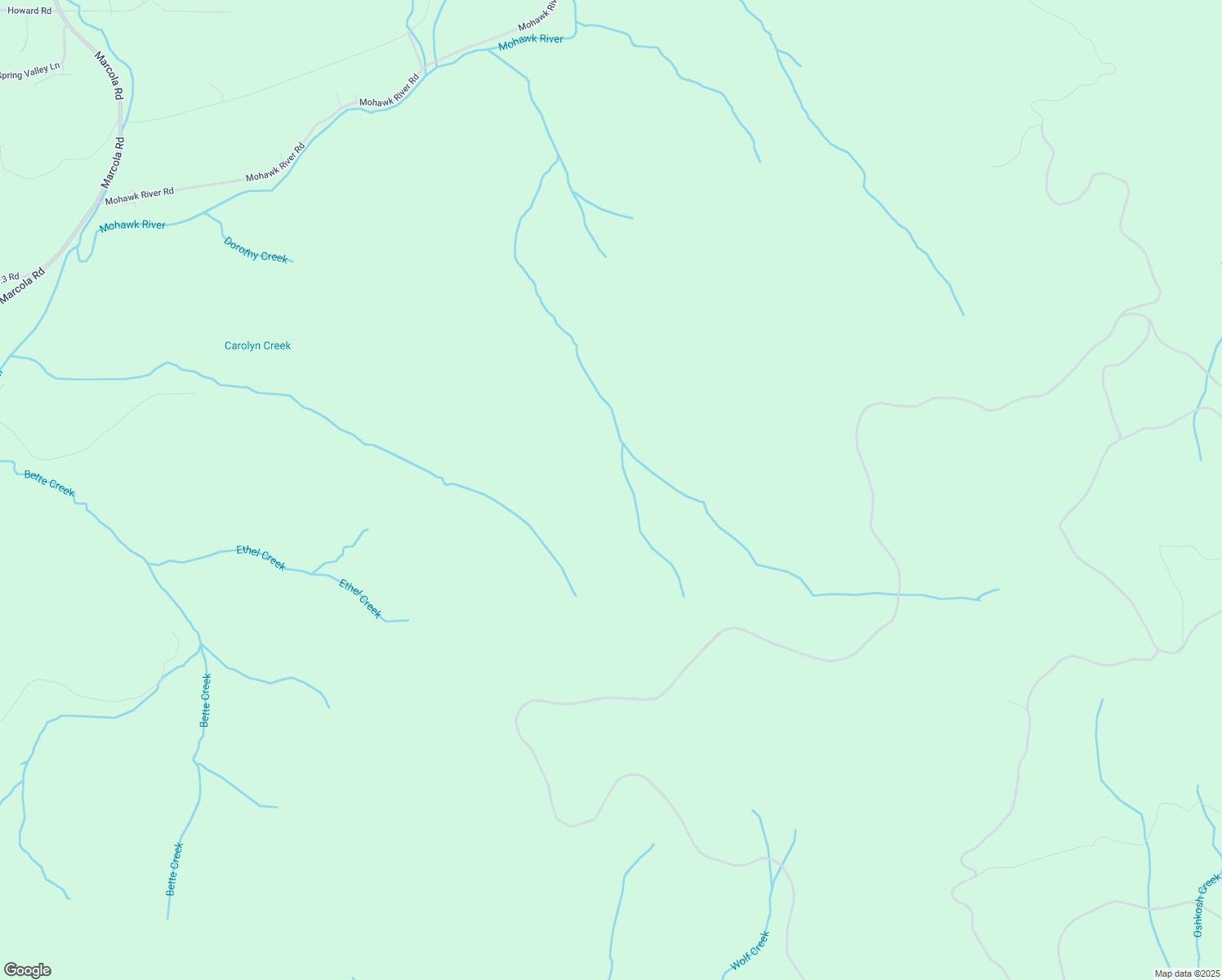 map of restaurants, bars, coffee shops, grocery stores, and more near in Marcola