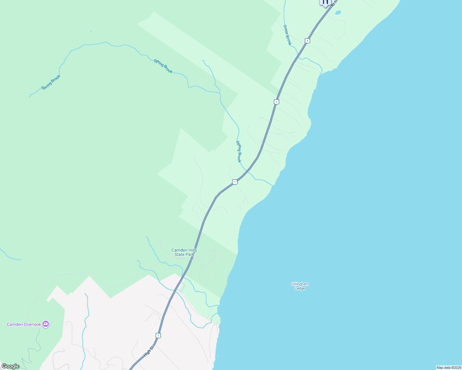 map of restaurants, bars, coffee shops, grocery stores, and more near 440 Belfast Road in Camden