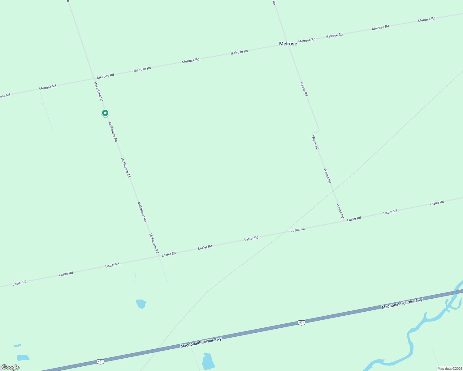 map of restaurants, bars, coffee shops, grocery stores, and more near 1047 Lazier Road in Shannonville
