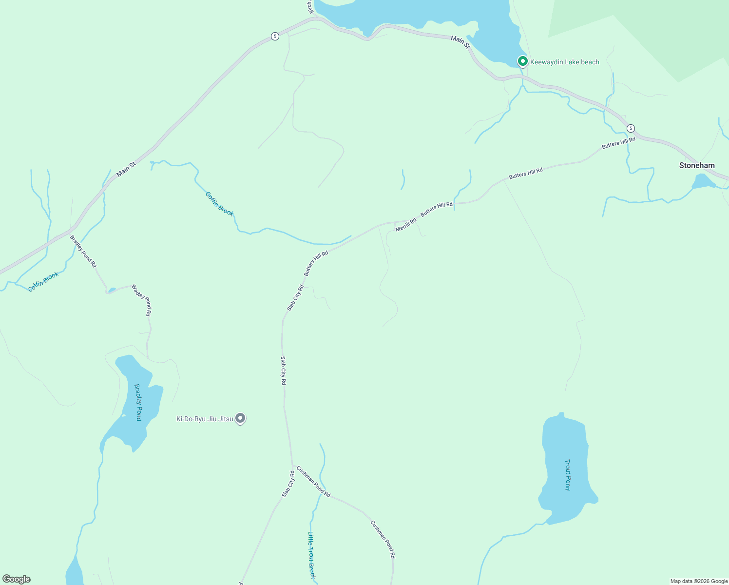 map of restaurants, bars, coffee shops, grocery stores, and more near 32 Merrill Road in Stoneham