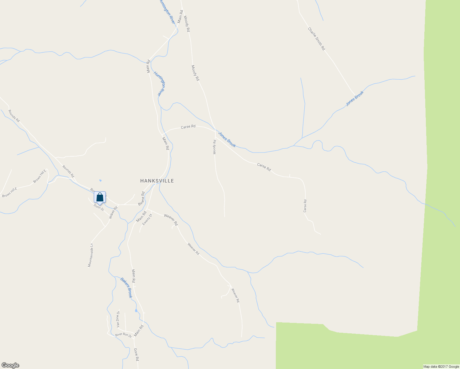 map of restaurants, bars, coffee shops, grocery stores, and more near 1245 Moody Road in Huntington