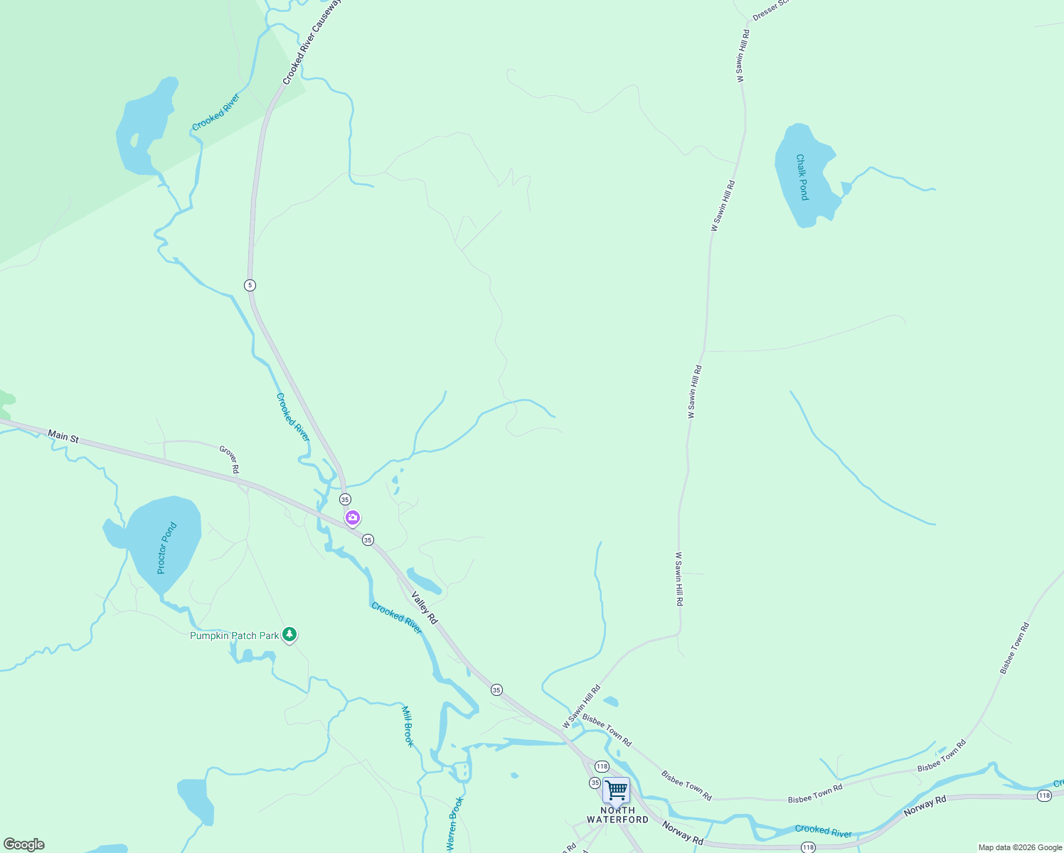 map of restaurants, bars, coffee shops, grocery stores, and more near in Waterford